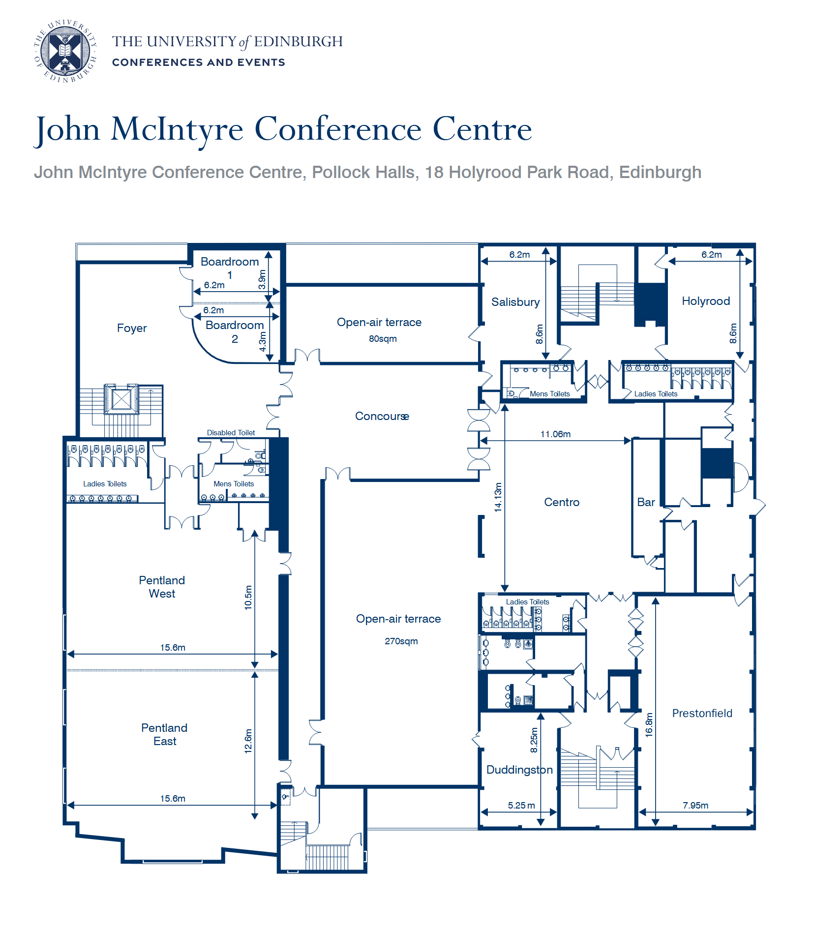 Conference centre layout